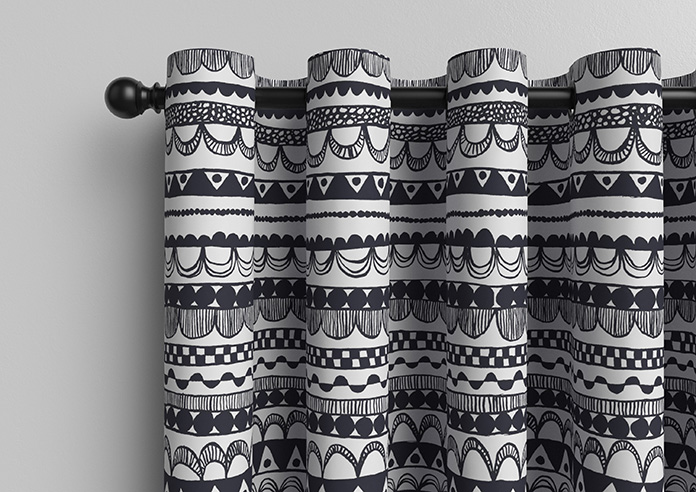 Bohemian, Black - Made to Measure Curtains - Image 12